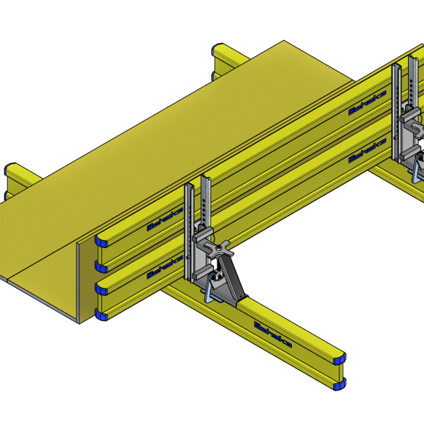 Shuttering panels | Length: 2500 mm, Width: 500 mm | with edge protection